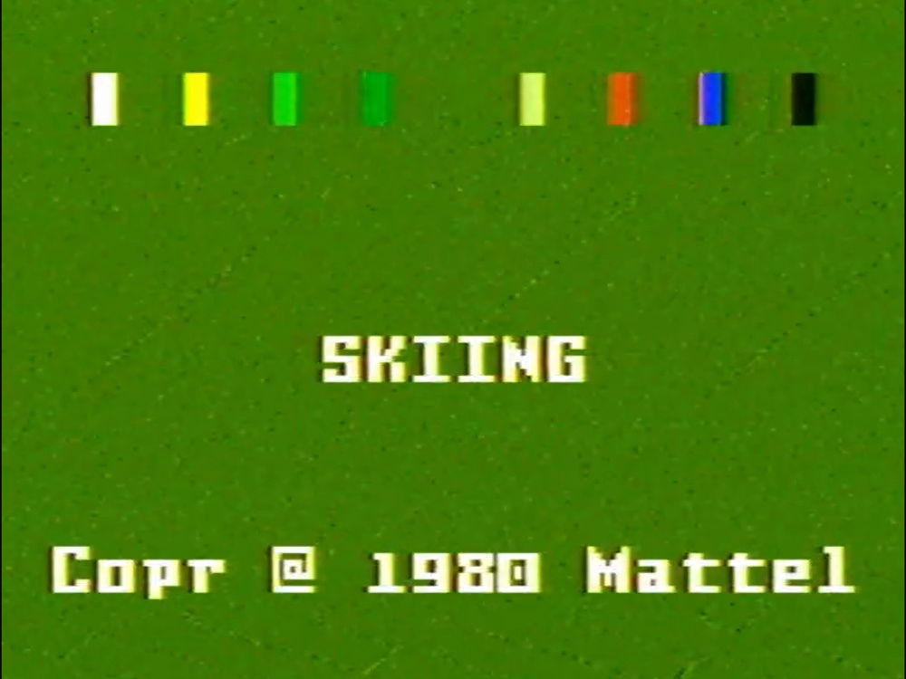 Title Screen of US Ski Team Skiing for Intellivision